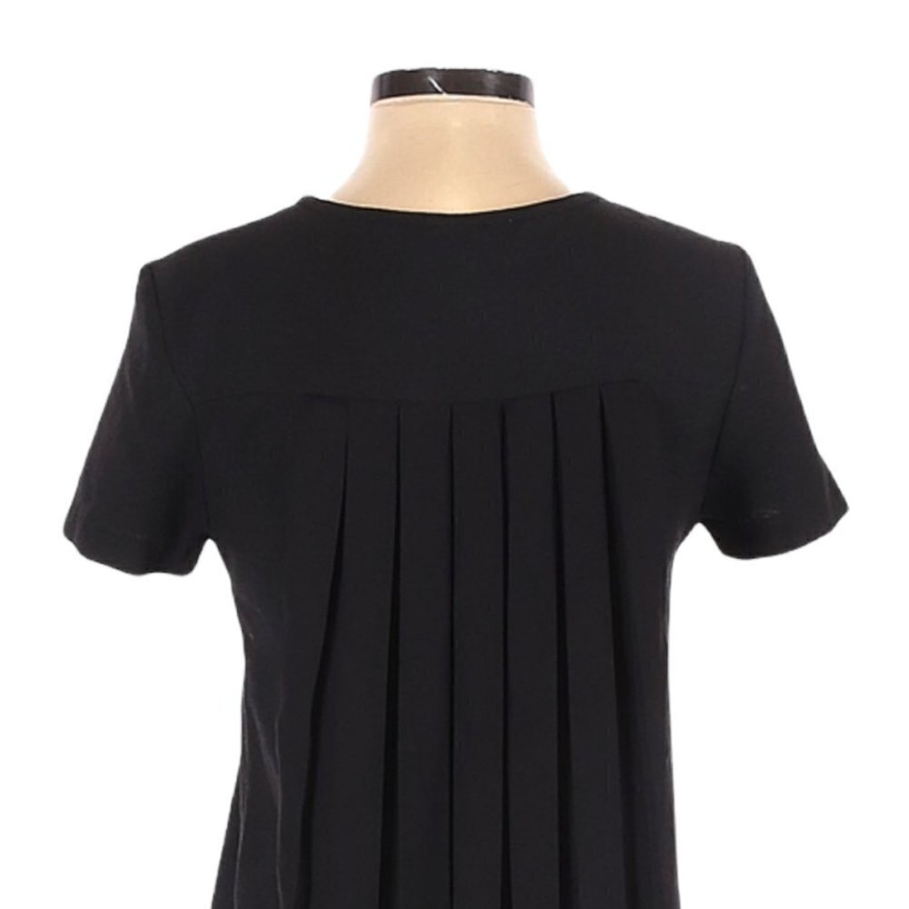 Zara Basic Flowing Box Pleated Mini Shift Dress S… - image 5